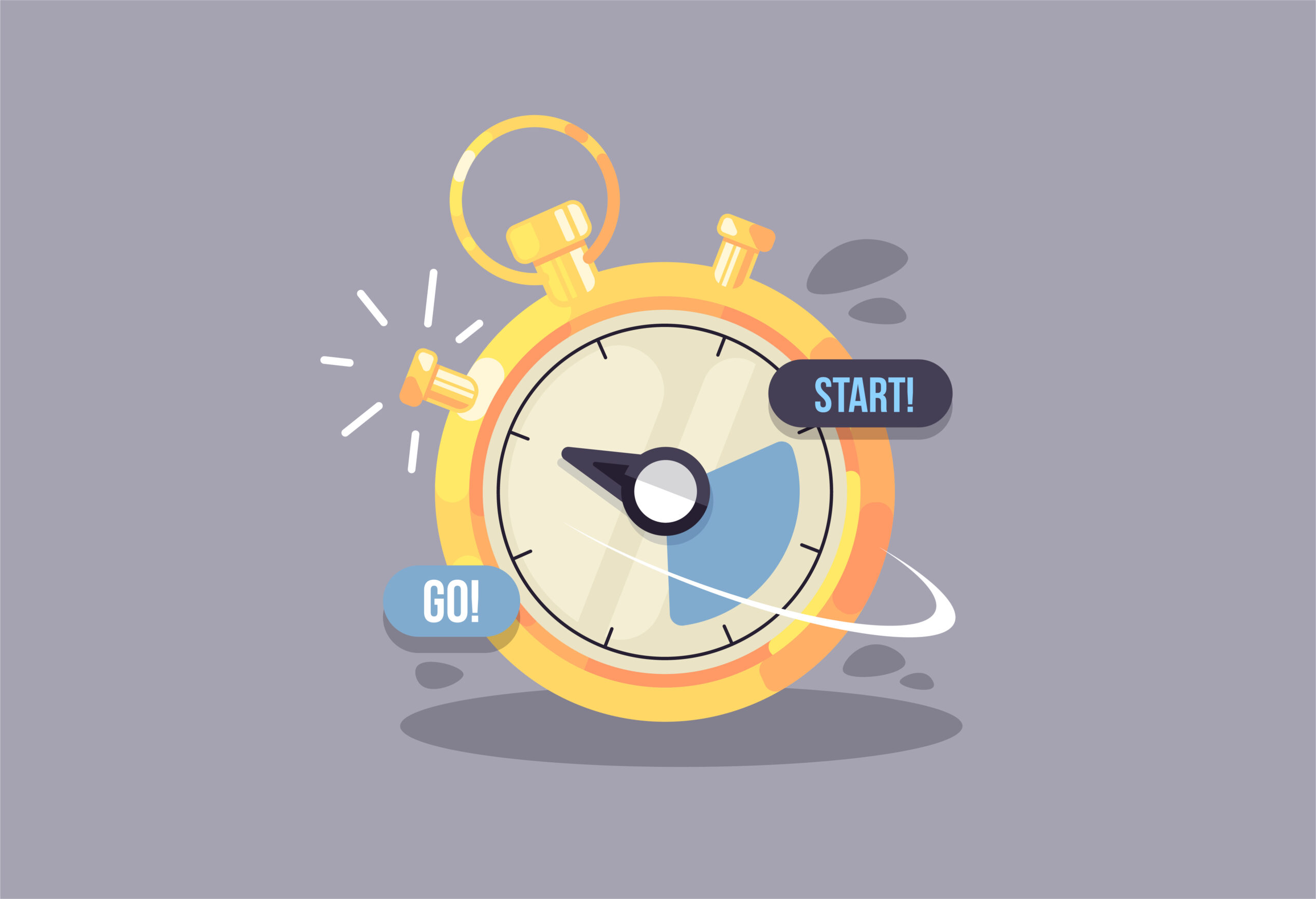 ストップウォッチのイラスト